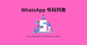 WhatsApp 号码列表